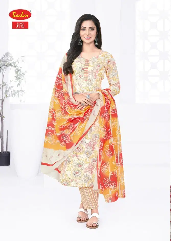 Kashmir Cotton Vol 3 By Baalar Printed Cotton Dress Material Orders In India